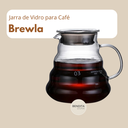 Jarra de Vidro para Café - Brewla