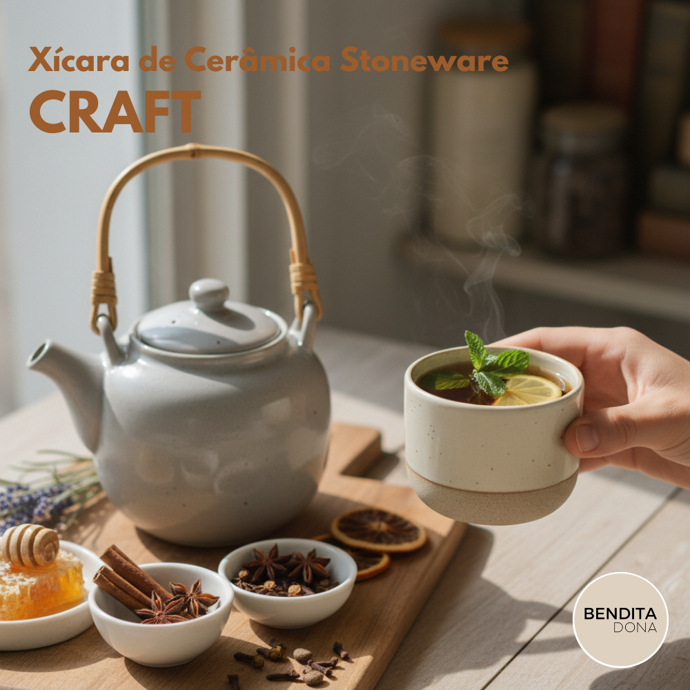 Xícara de Cerâmica Stoneware - Craft