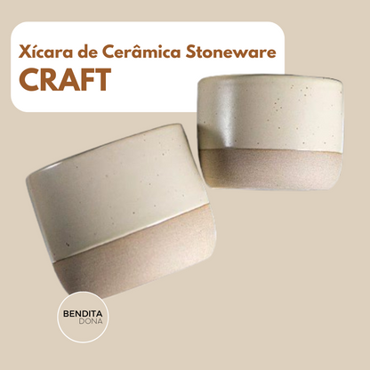 Xícara de Cerâmica Stoneware - Craft