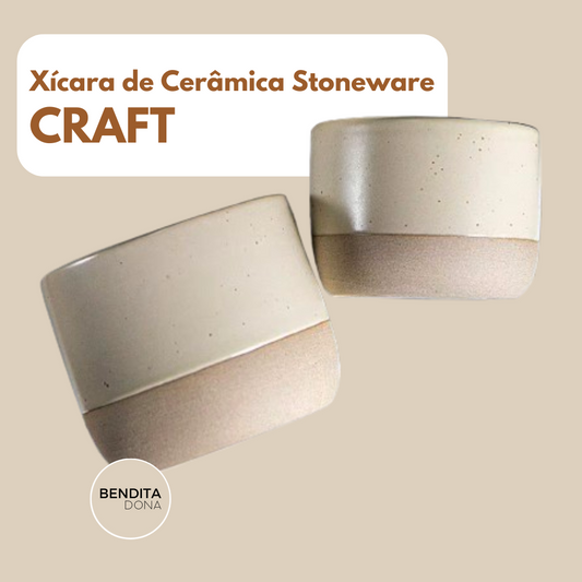 Xícara de Cerâmica Stoneware - Craft