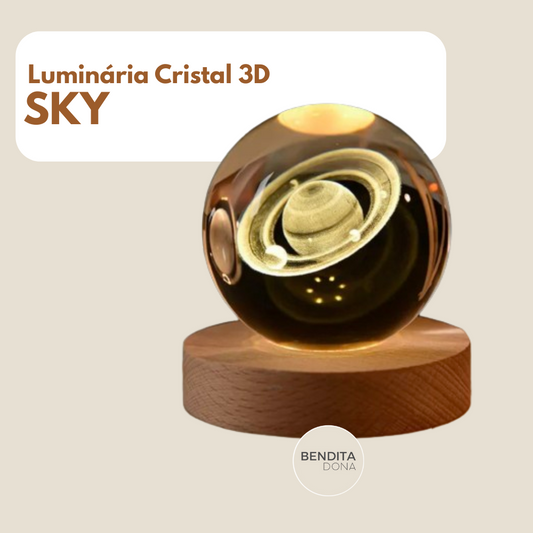 Luminária Cristal 3D - SKY