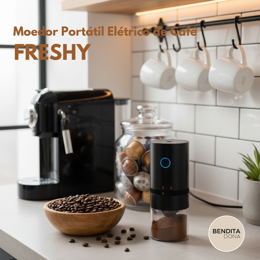 Moedor Portátil Elétrico de Café - FRESHY