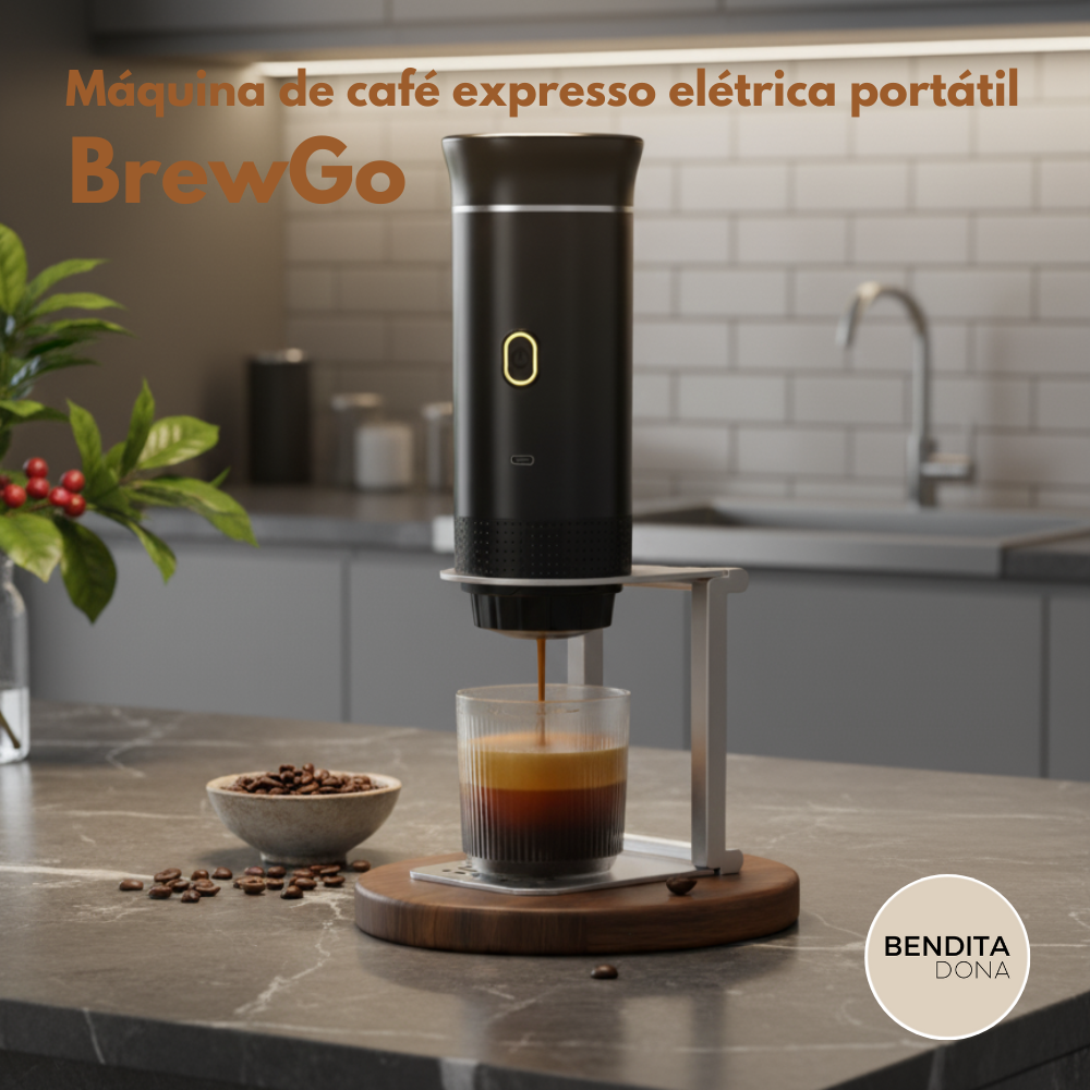 Máquina de café expresso elétrica portátil 3 em 1- BrewGo