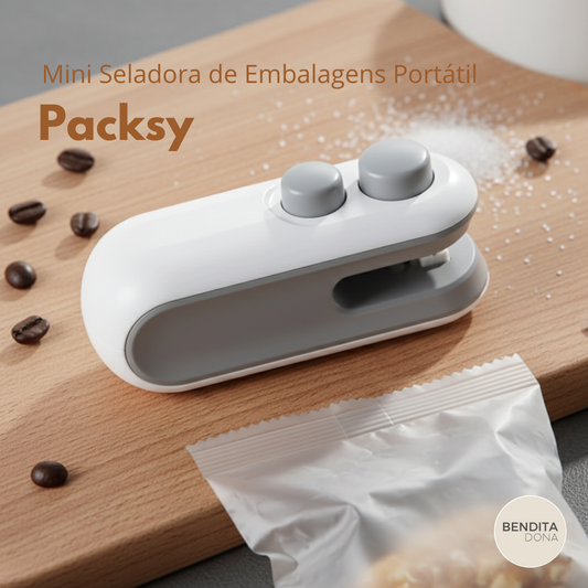 Mini Seladora de Embalagens Portátil – Packsy