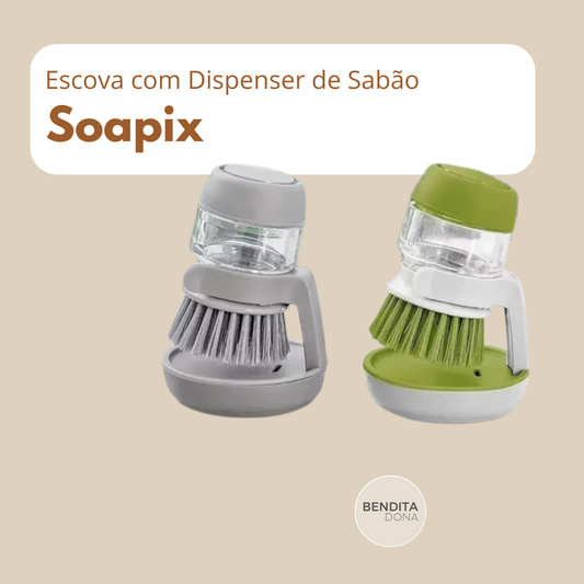Escova com Dispenser de Sabão - Soapix