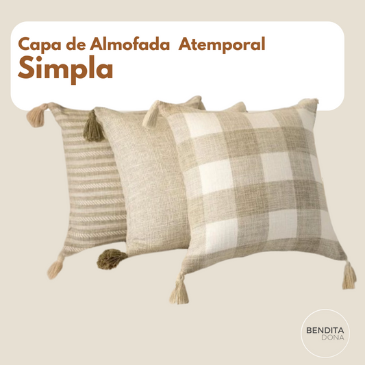 Capa de Almofada Atemporal - Simpla