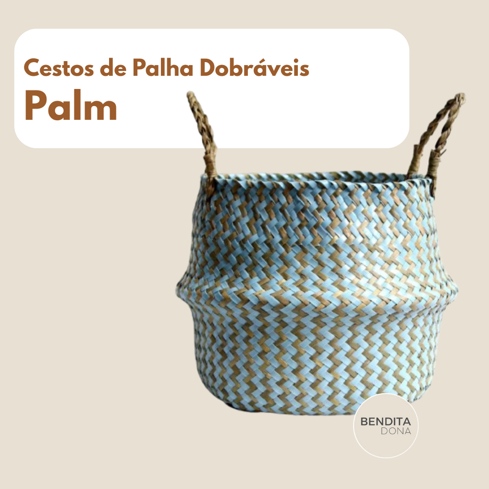 Cestos de Palha Dobráveis - Palm