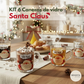 Kit 6 Canecas de Natal em Vidro (250ml) - Santa Claus
