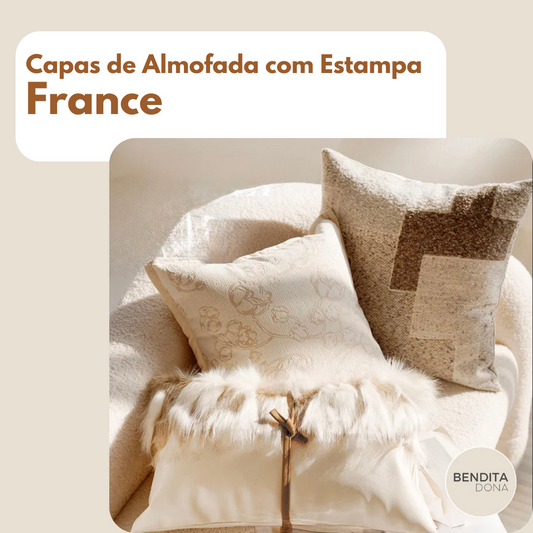 Capas de Almofada com Estampa -  France