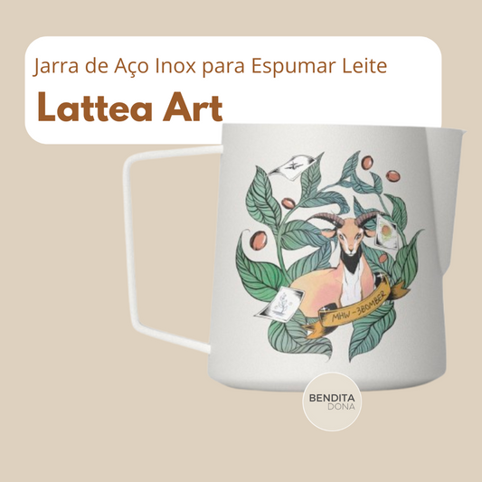 Jarra de Aço Inox para Espumar Leite - Lattea Art