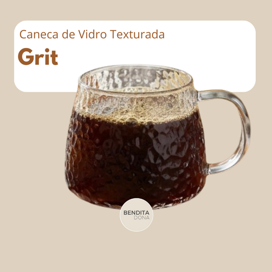 Caneca de Vidro Texturizada - Grit