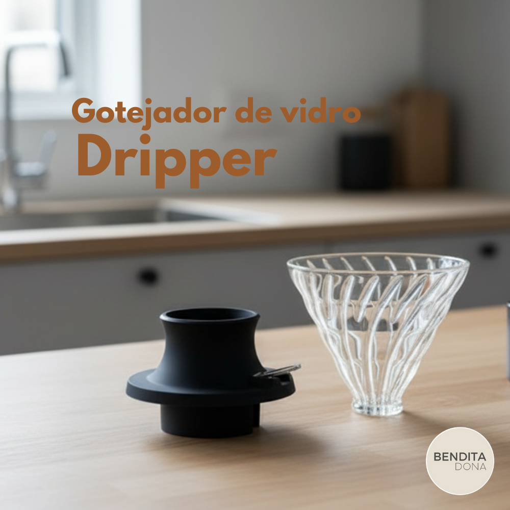 Gotejador de vidro - Dripper