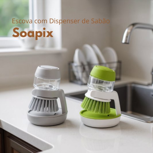 Escova com Dispenser de Sabão - Soapix