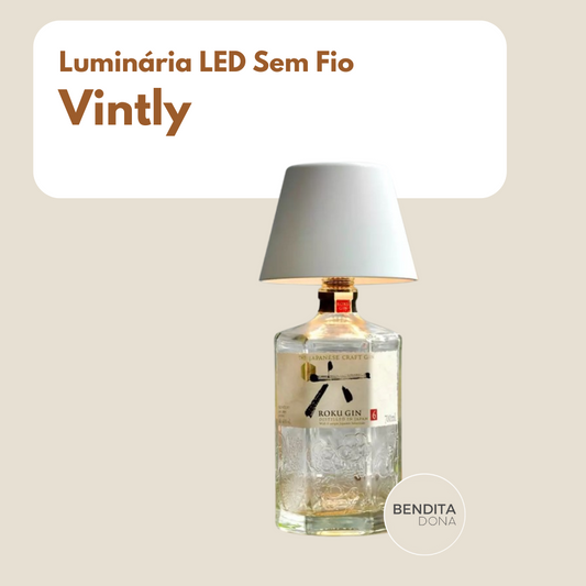 Luminária LED para Garrafas - Vintly