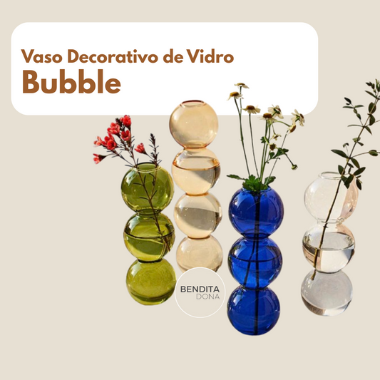 Vaso Decorativo de Vidro -  Bubble