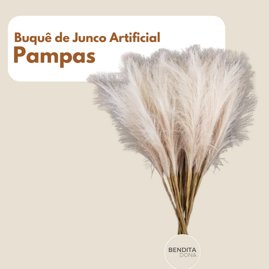 Buquê de Junco Artificial - Pampas