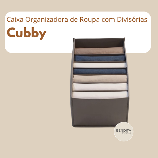 Caixa Organizadora de Roupa com Divisórias - Cubby