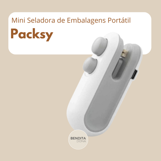 Mini Seladora de Embalagens Portátil – Packsy