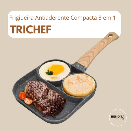 Frigideira Antiaderente Compacta 3 em 1 - TriChef
