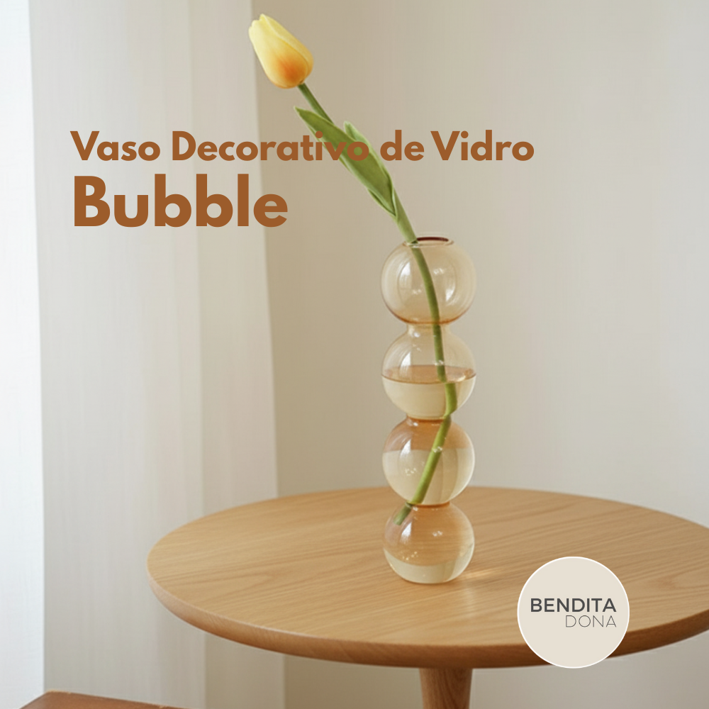 Vaso Decorativo de Vidro -  Bubble
