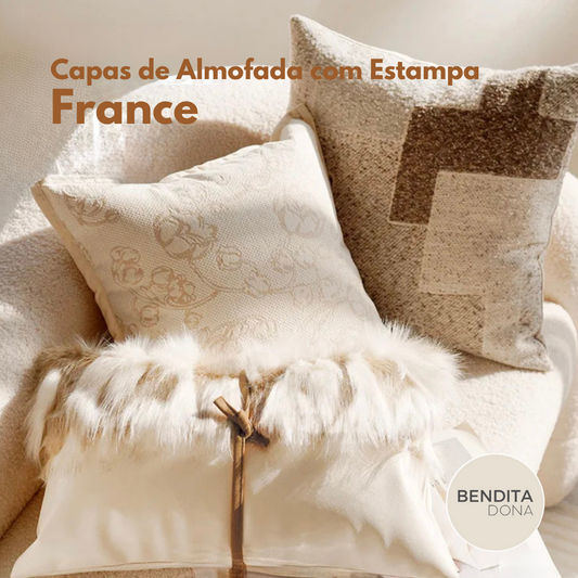 Capas de Almofada com Estampa -  France