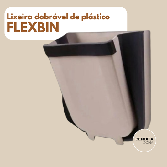 Lixeira dobrável de plástico - FlexBin