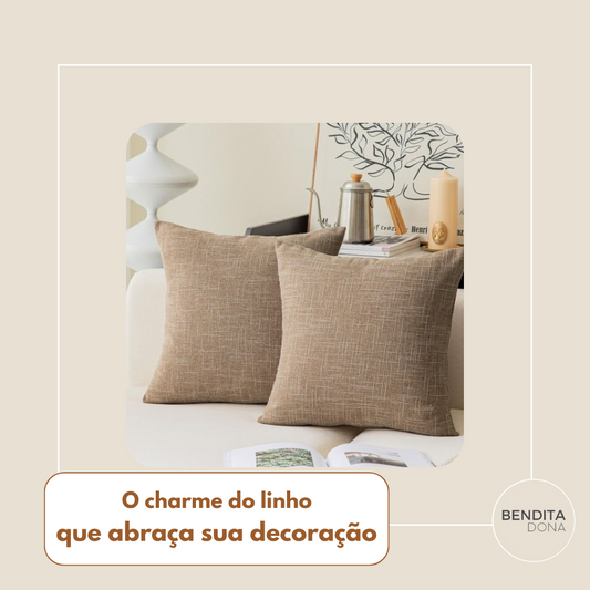Capas de Almofada em Linho - Olen