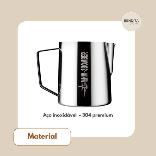 Jarra de Aço Inox para Espumar Leite - Lattea Art