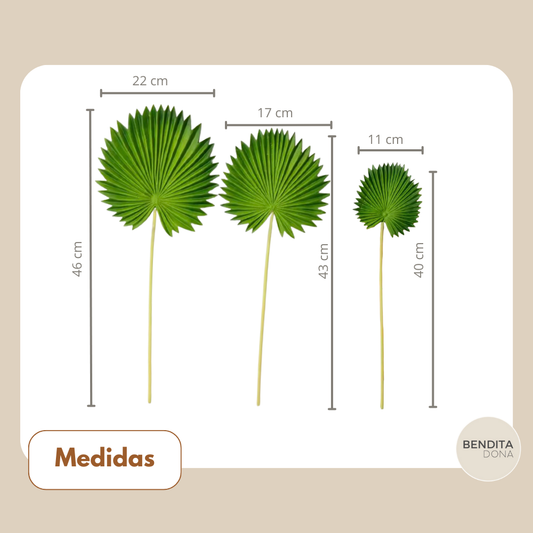 Folha de Palmeira Artificial Decorativa 3 peças - EverGreen