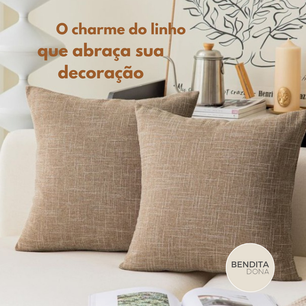 Capas de Almofada em Linho - Olen