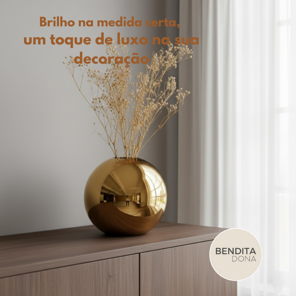 Vaso Gold Brilhante - Aura