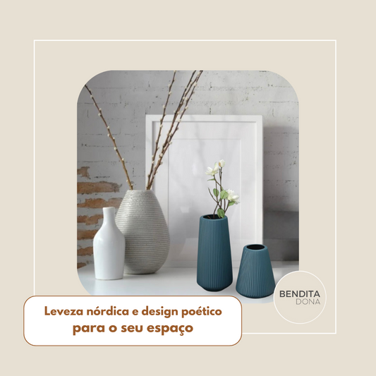 Vaso Nórdico Texturizado - Origami
