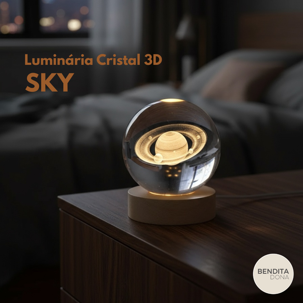 Luminária Cristal 3D - SKY