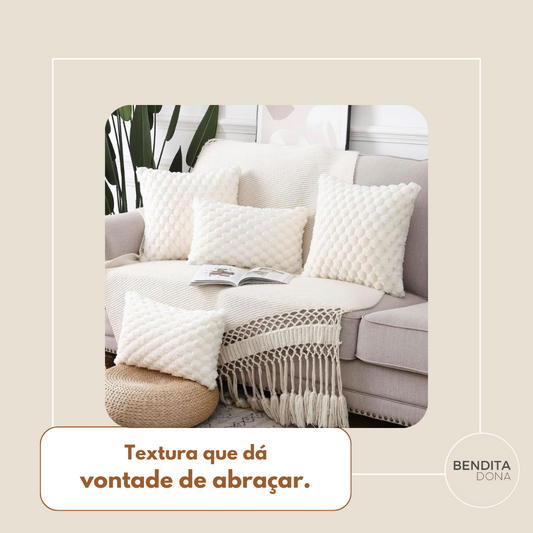 Capa de Almofada 3D de Pelúcia - Fluffy