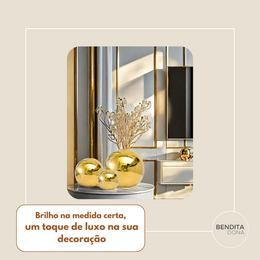 Vaso Gold Brilhante - Aura