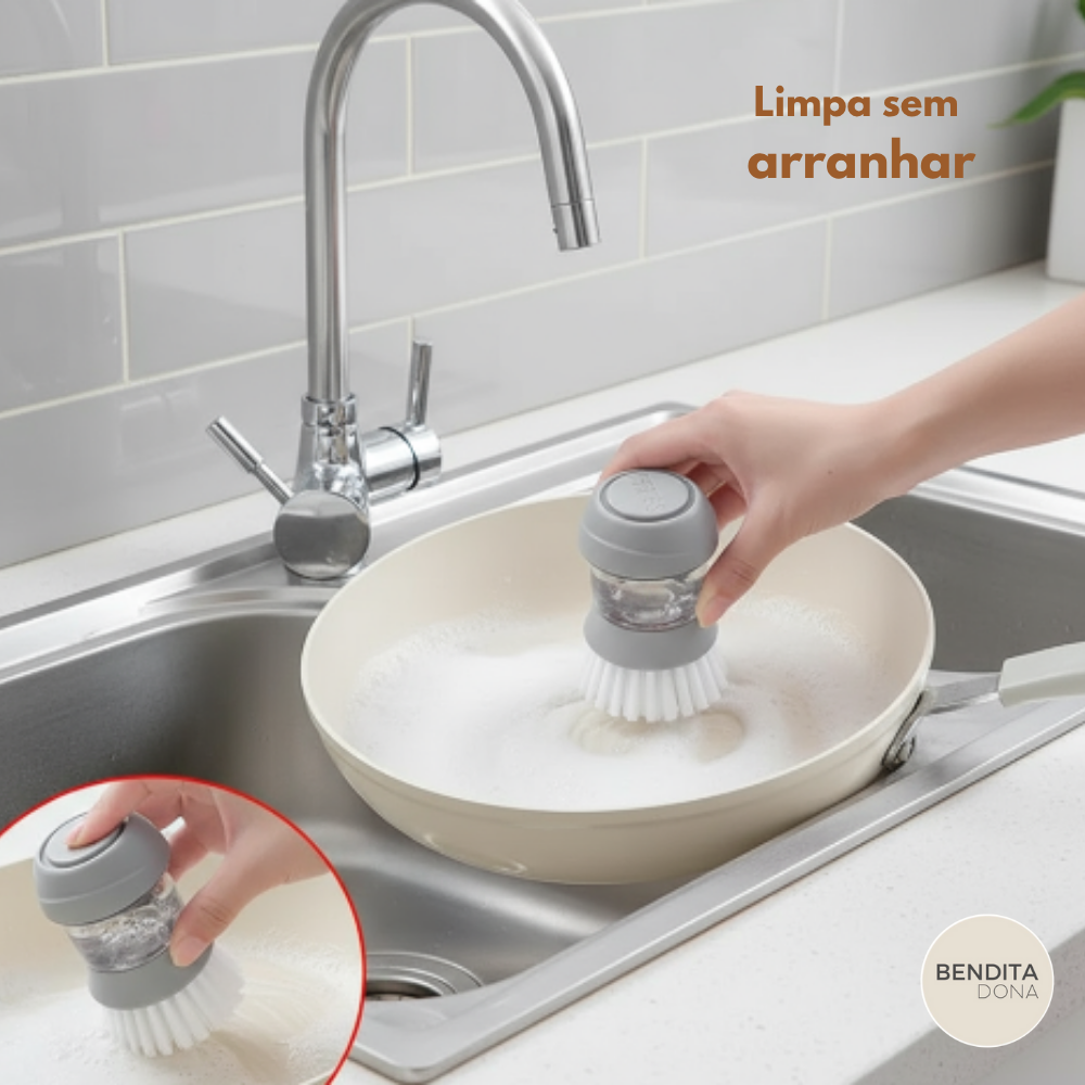 Escova com Dispenser de Sabão - Soapix