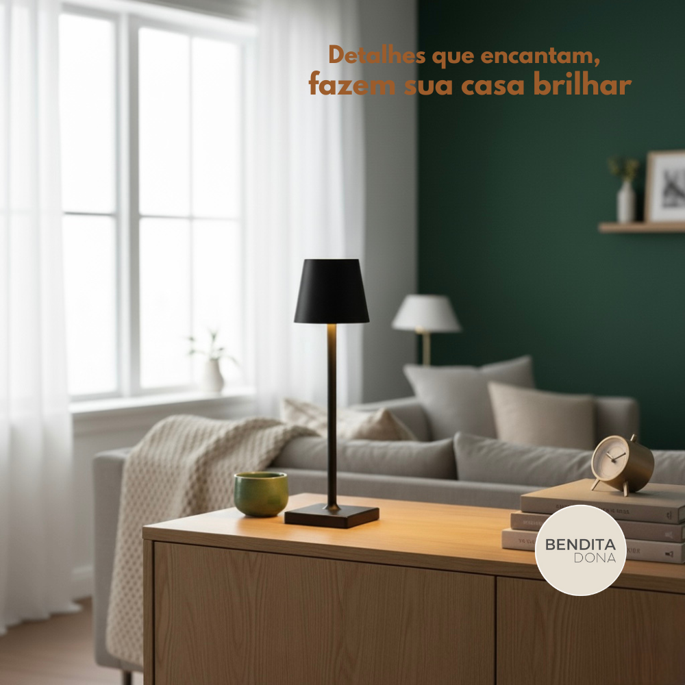 Luminária LED Sem Fio - LumiTouch