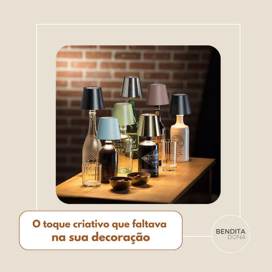 Luminária LED para Garrafas - Vintly
