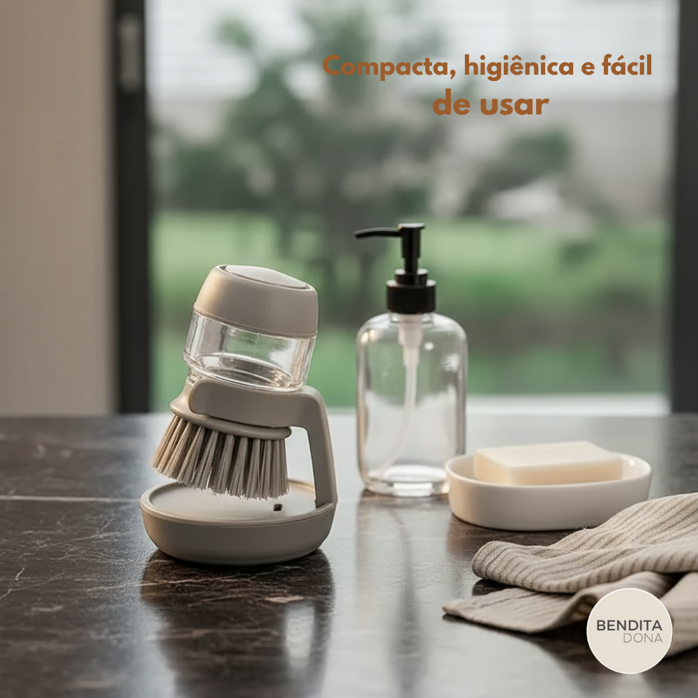 Escova com Dispenser de Sabão - Soapix