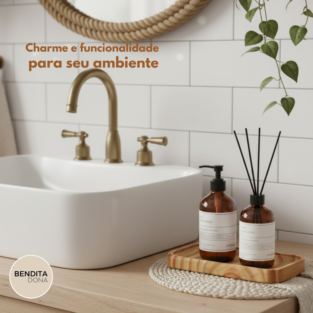 Bandeja de Madeira Decorativa – Root