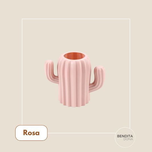 Vaso Plissado Decorativo - Cactus