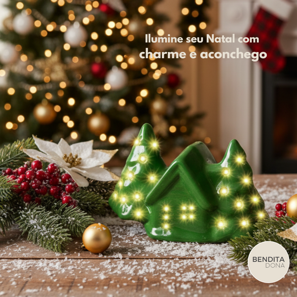 Casinha de Natal com Rechaud – Holly