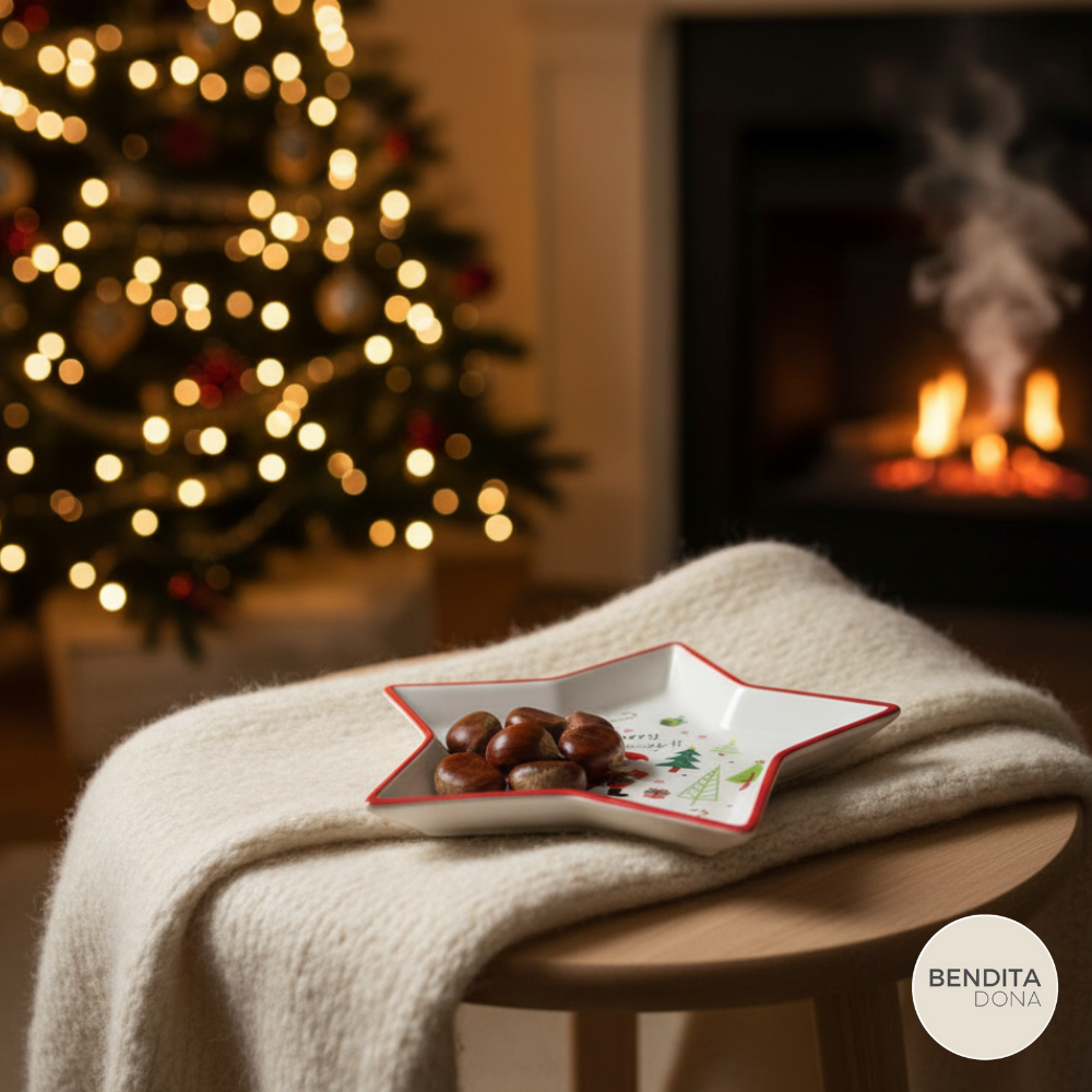 Petisqueira Natalina de Cerâmica