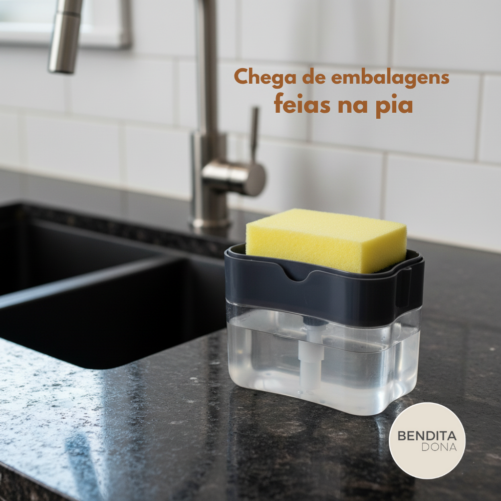 Dispenser de Detergente 2 em 1 - Tidy