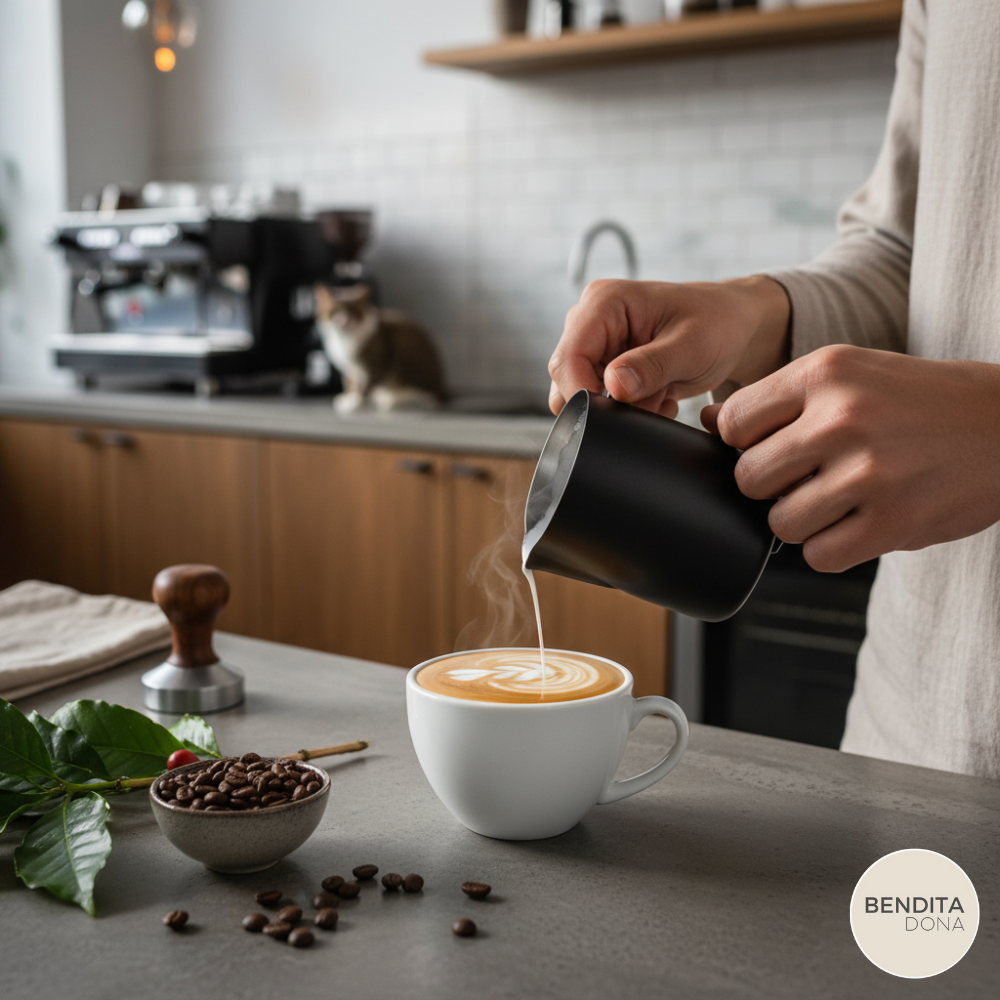 Jarra de Aço Inox para Espumar Leite - Lattea Art