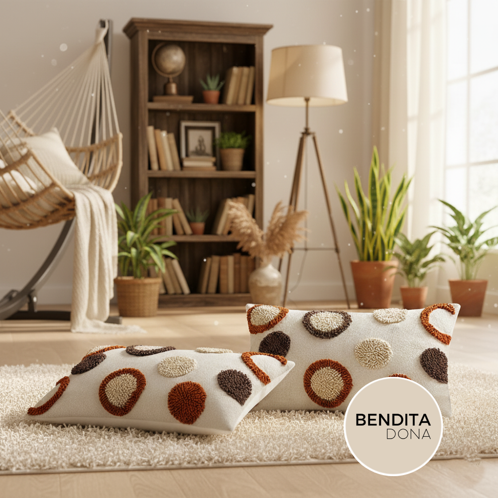 Capa de almofada Bordado Tufado - Dottie