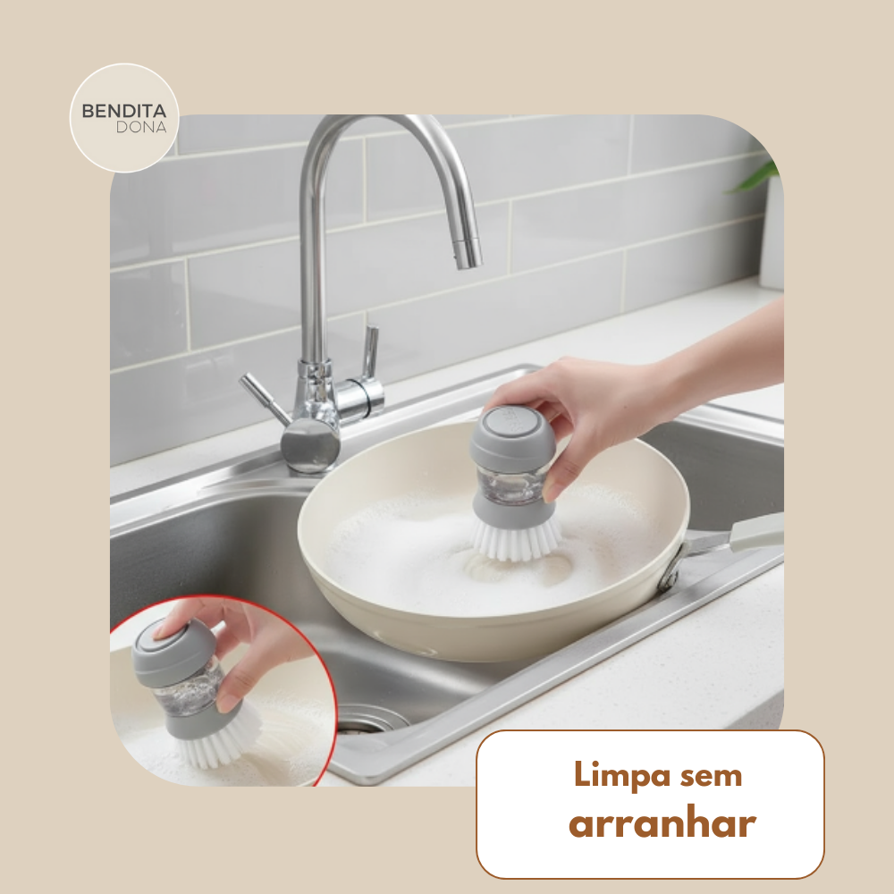 Escova com Dispenser de Sabão - Soapix