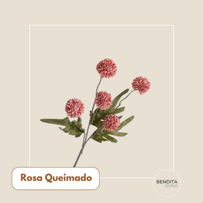 Buquê de Mini Crisântemos Artificiais - Ivy