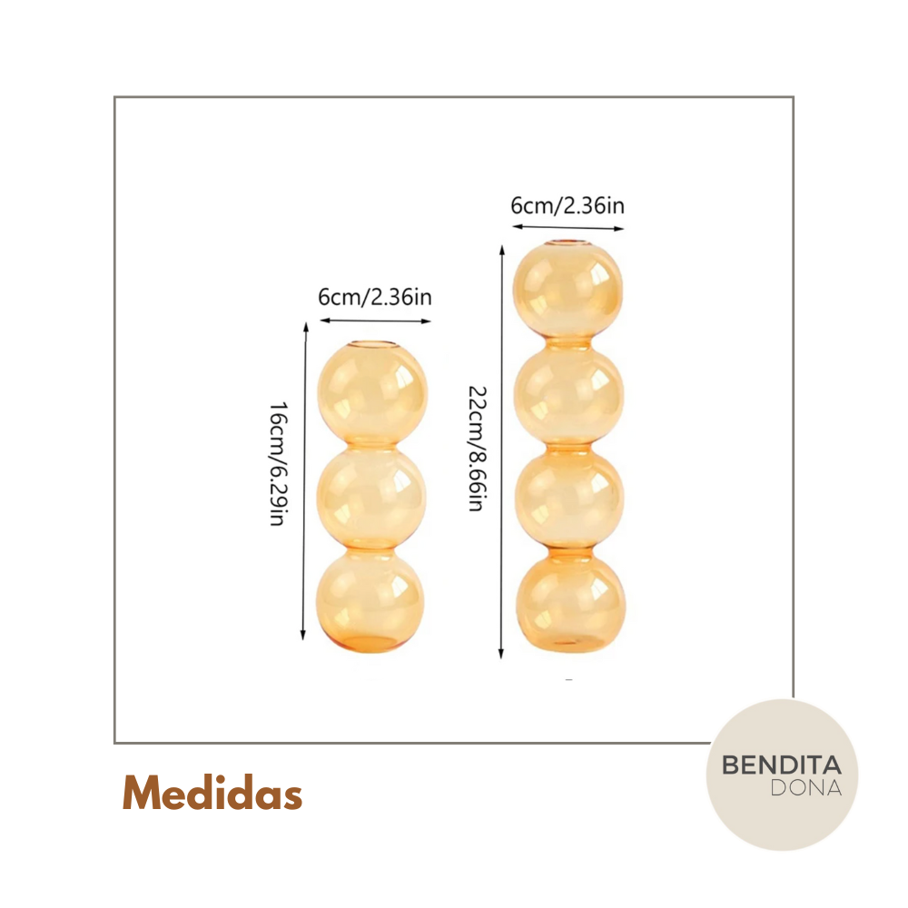 Vaso Decorativo de Vidro -  Bubble