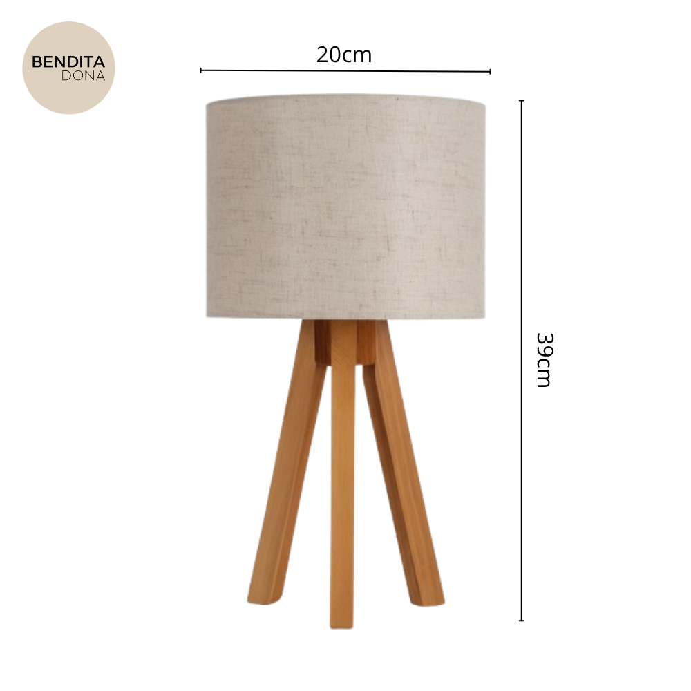 Abajur Rústico Tripé - Tone